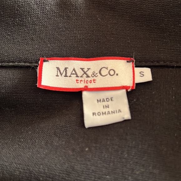 💁‍♀️💁‍♀️ Hot Size S Max&Co black stretchy short jacket 👍💁‍♀️EUC - Picture 12 of 12